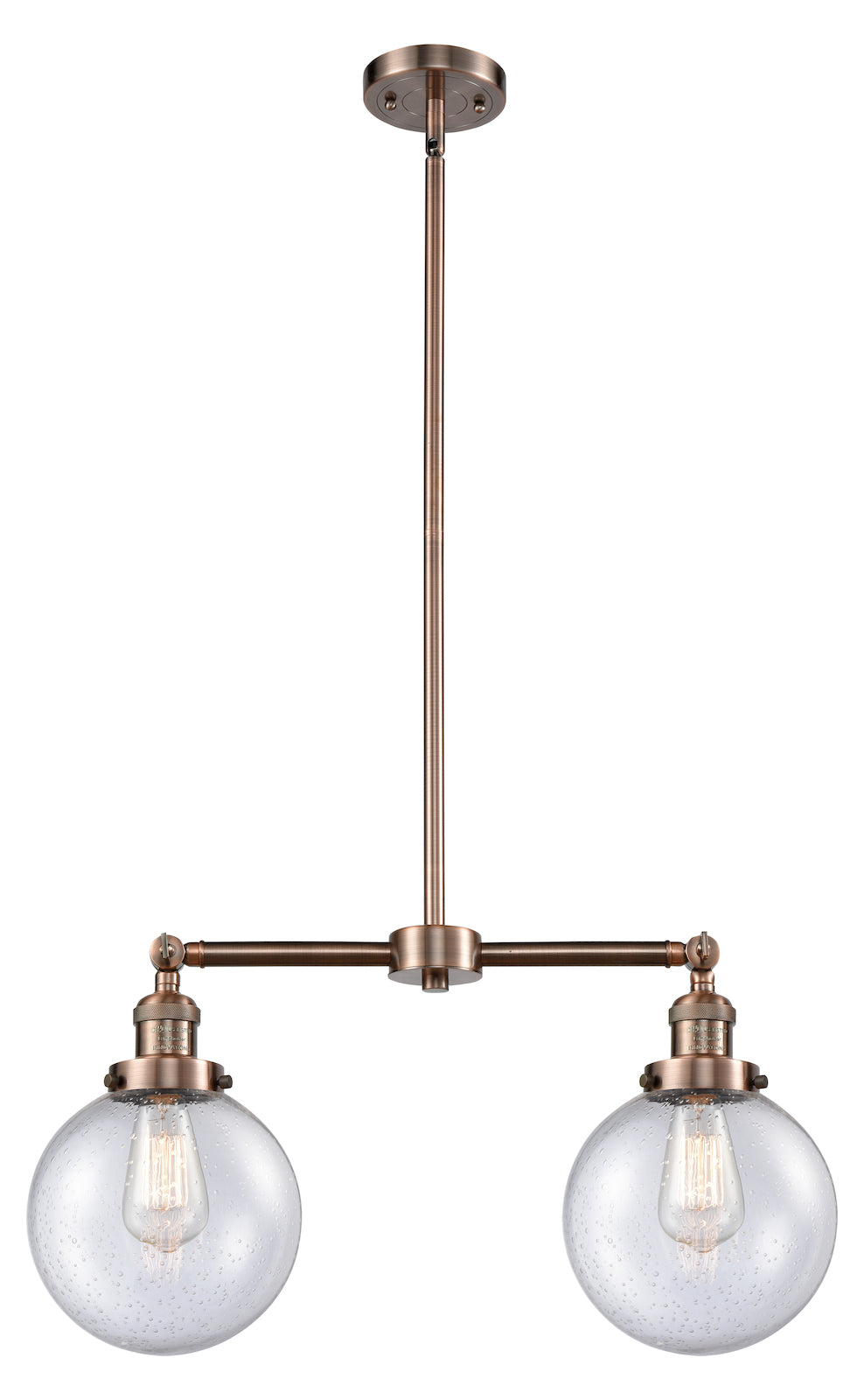 2 Light Vintage Dimmable Led Chandelier by Innovations Lighting