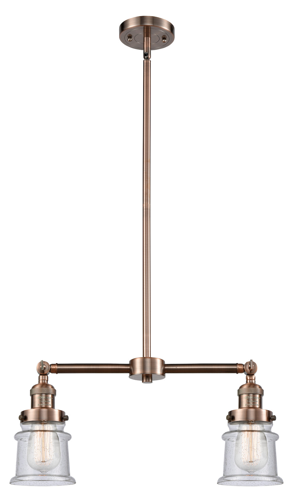 2 Light Vintage Dimmable Led Chandelier by Innovations Lighting