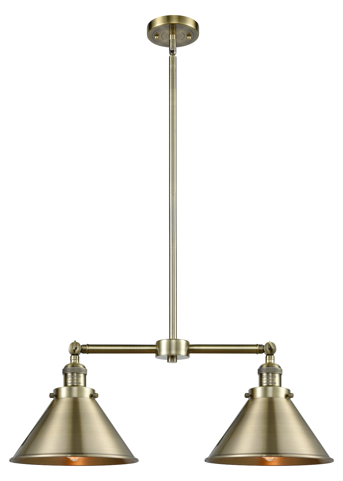 2 Light Vintage Dimmable Led Chandelier by Innovations Lighting