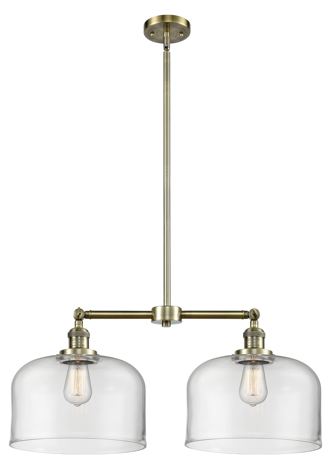 2 Light Vintage Dimmable Led Chandelier by Innovations Lighting