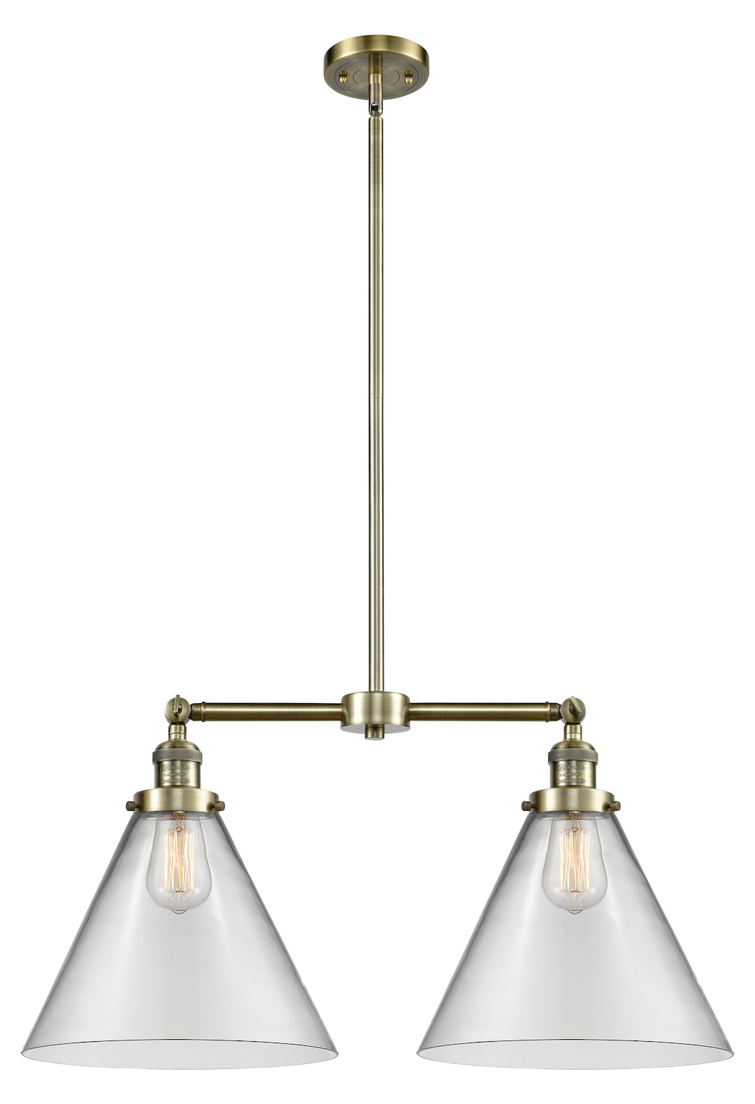 2 Light Vintage Dimmable Led Chandelier by Innovations Lighting