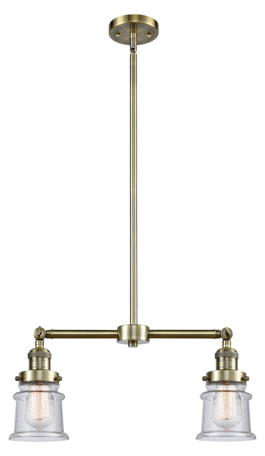 2 Light Vintage Dimmable Led Chandelier by Innovations Lighting