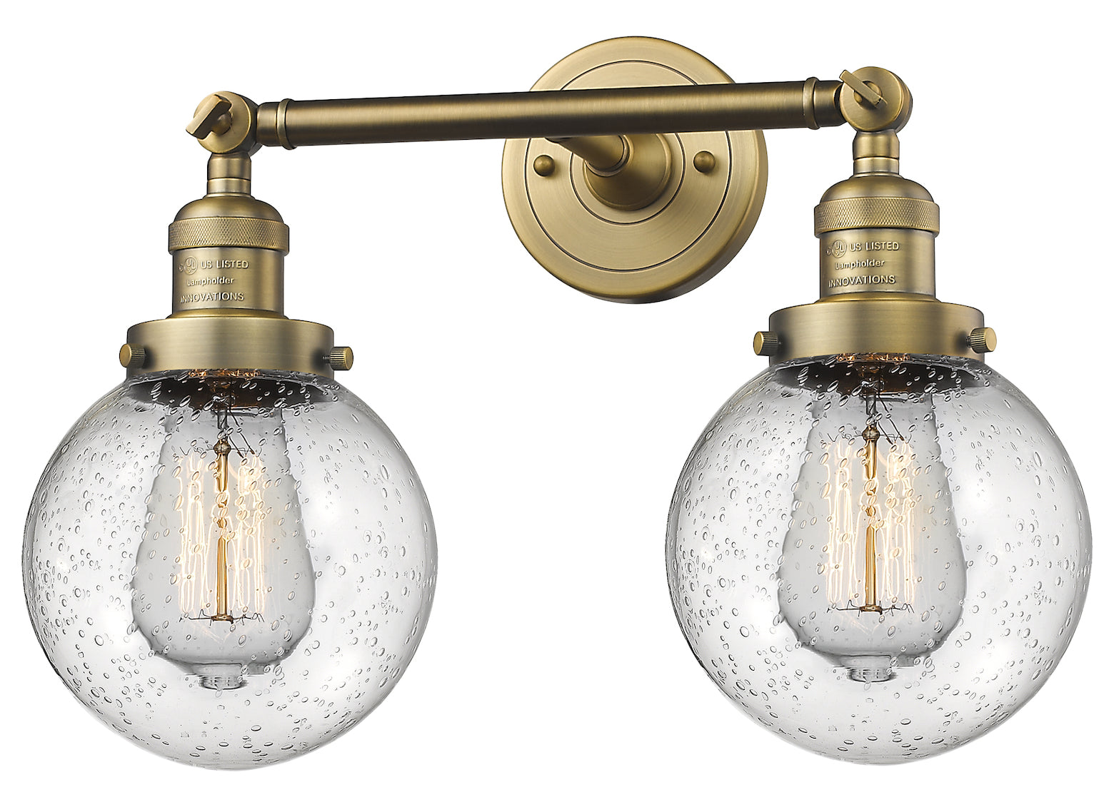 2 Light Vintage Dimmable Led Bathroom Fixture by Innovations Lighting