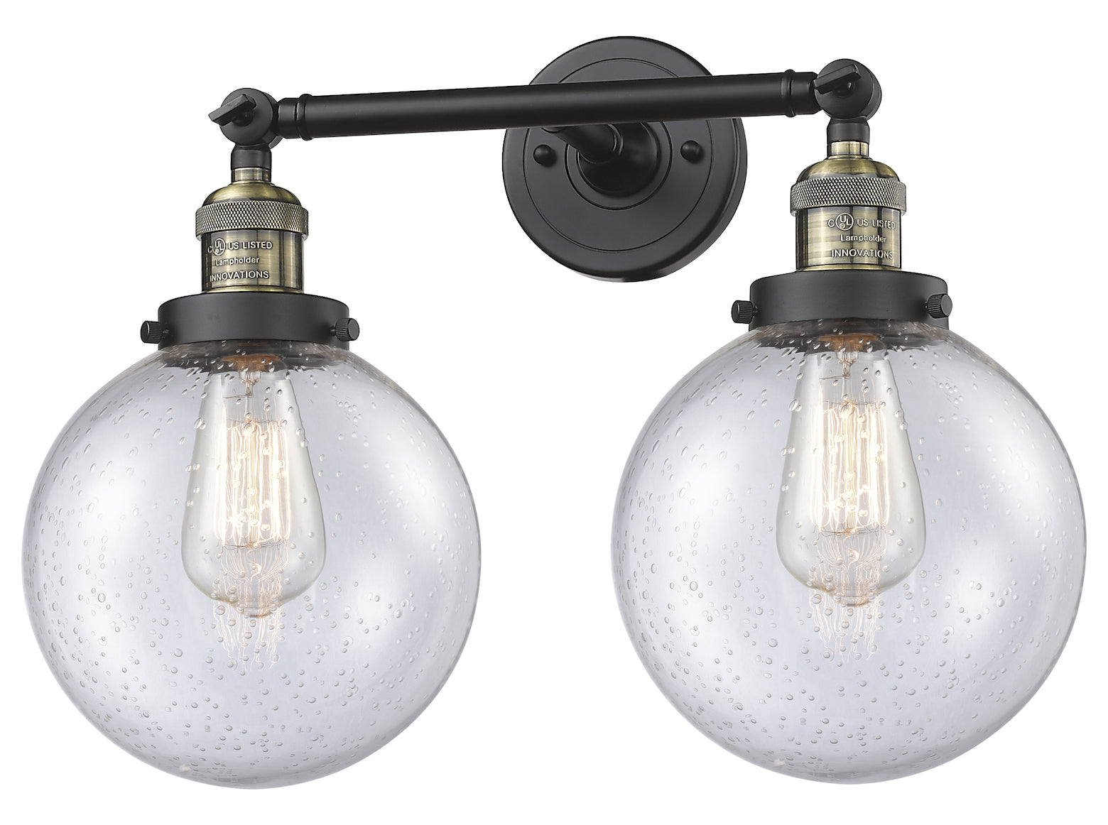 2 Light Vintage Dimmable Led Bathroom Fixture by Innovations Lighting