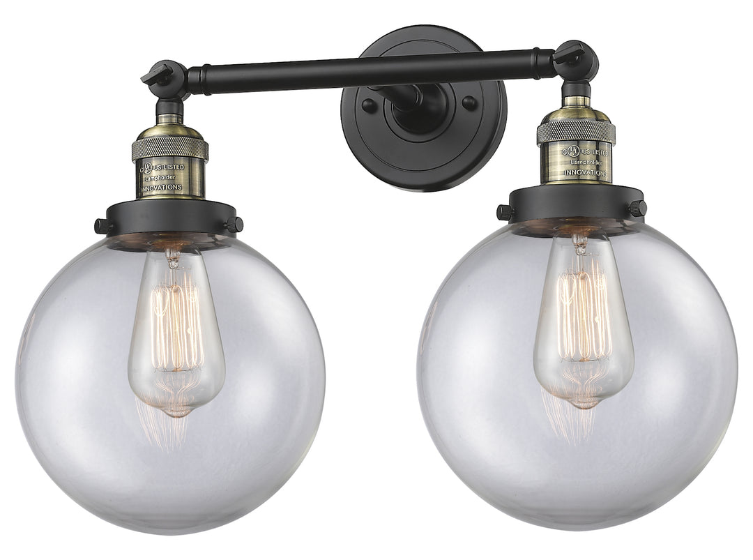 2 Light Vintage Dimmable Led Bathroom Fixture by Innovations Lighting