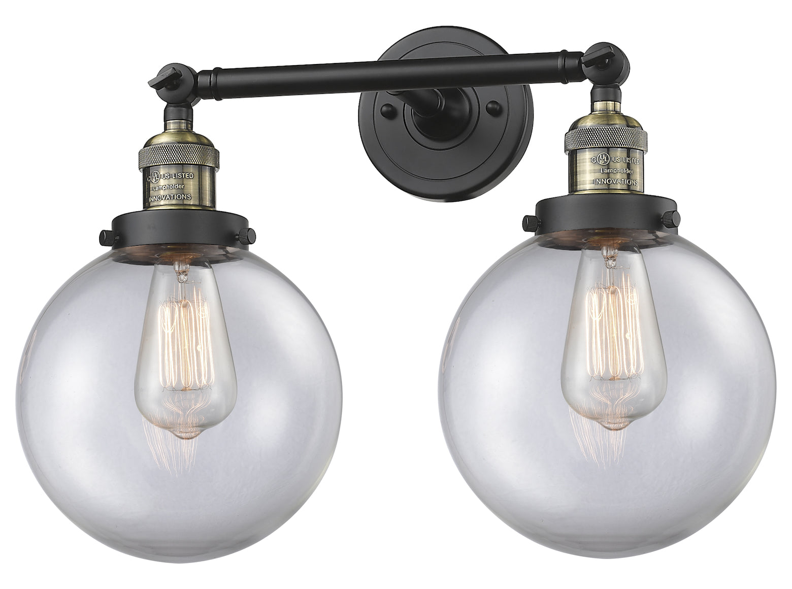 2 Light Vintage Dimmable Led Bathroom Fixture by Innovations Lighting