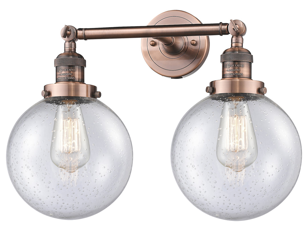 2 Light Vintage Dimmable Led Bathroom Fixture by Innovations Lighting