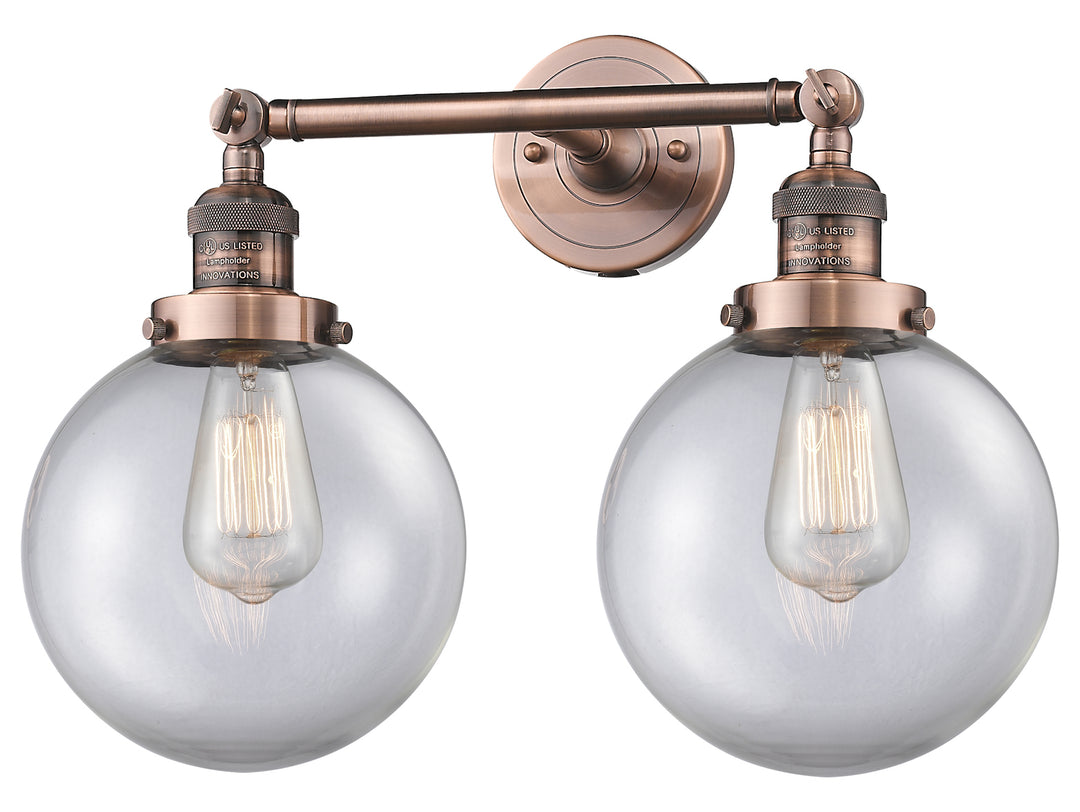 2 Light Vintage Dimmable Led Bathroom Fixture by Innovations Lighting