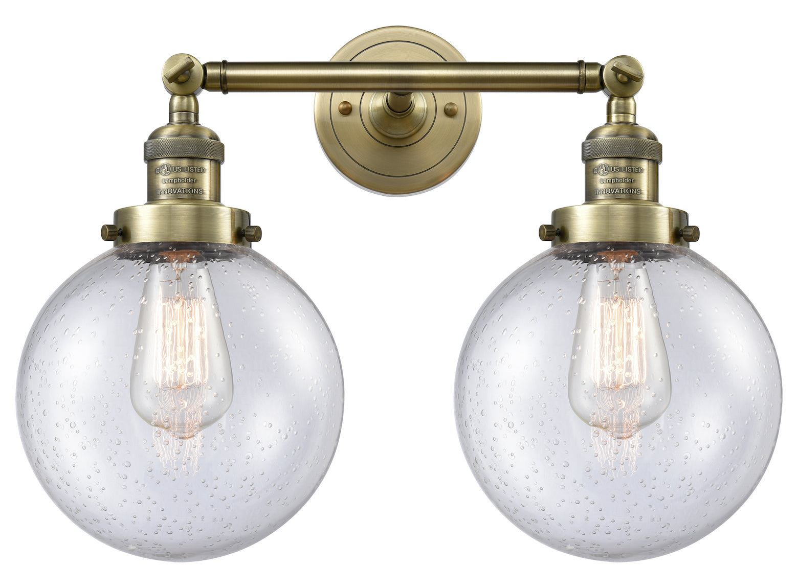 2 Light Vintage Dimmable Led Bathroom Fixture by Innovations Lighting
