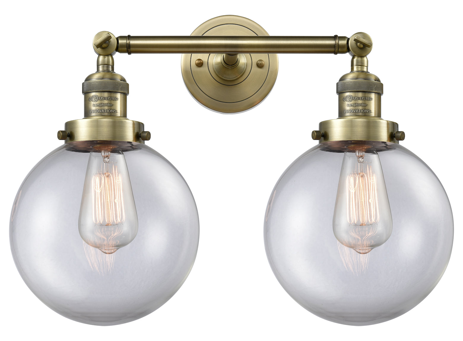 2 Light Vintage Dimmable Led Bathroom Fixture by Innovations Lighting