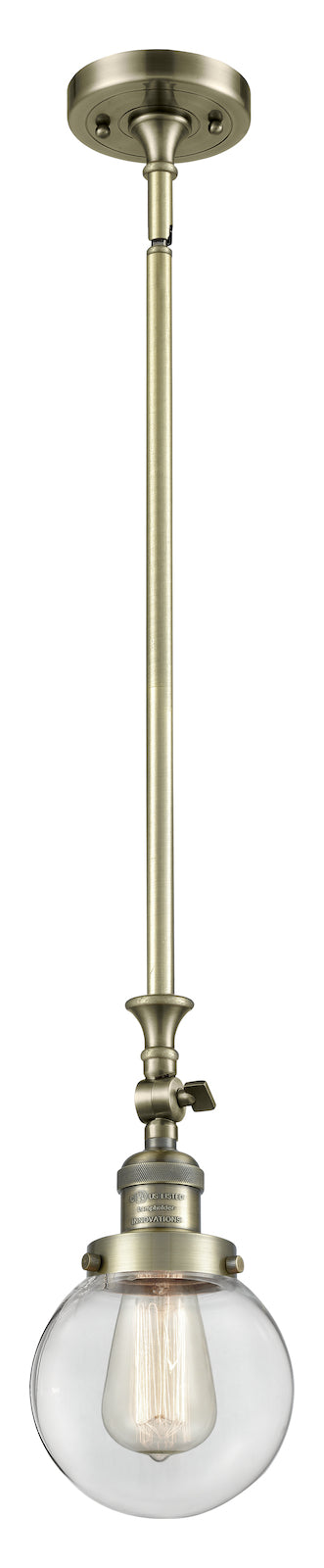 1 Light Vintage Dimmable Led Mini Pendant by Innovations Lighting