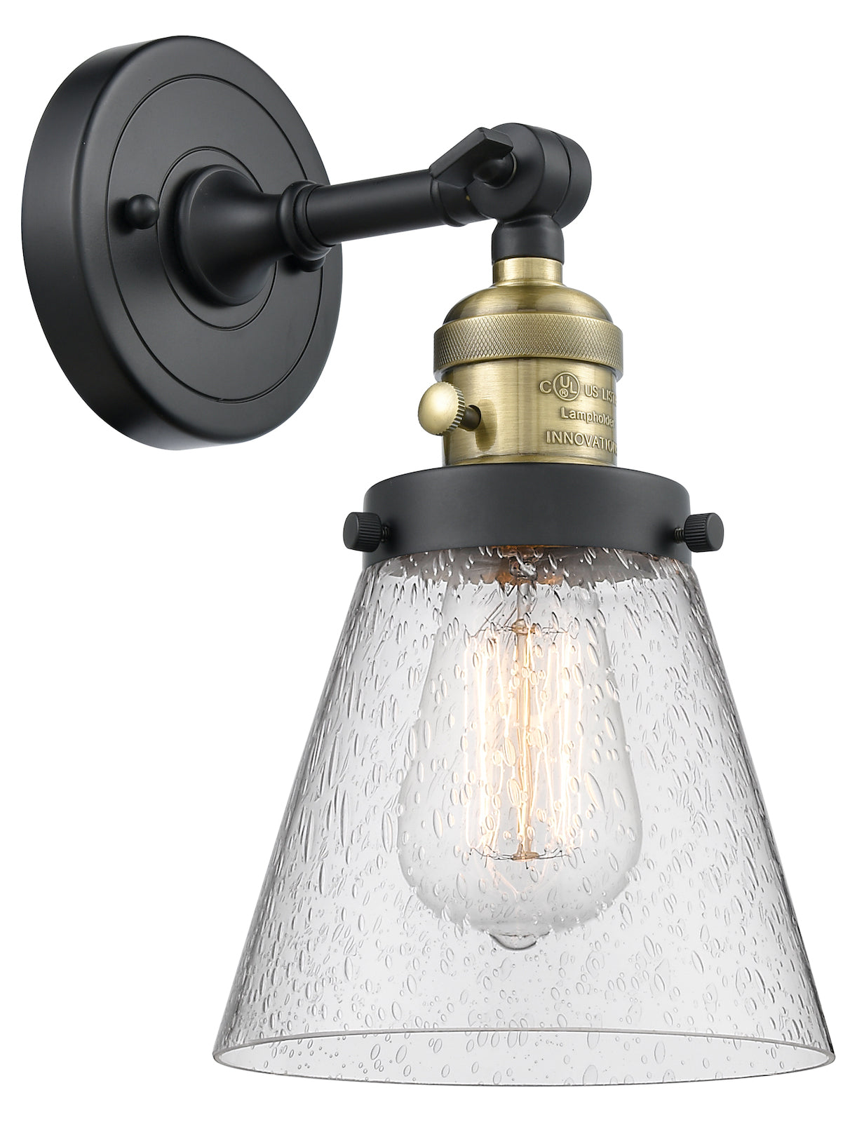 1 Light Sconce With A inHigh-Low-Offin Switch. by Innovations Lighting