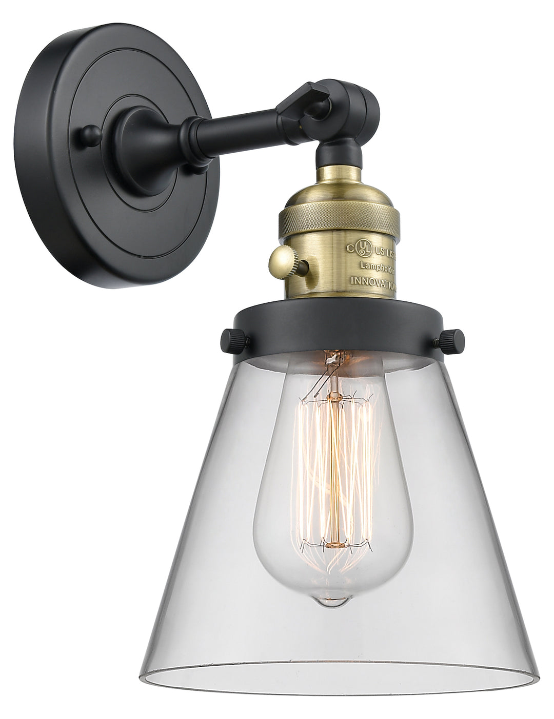 1 Light Vintage Dimmable Led Sconce With A inHigh-Low-Offin Switch. by Innovations Lighting