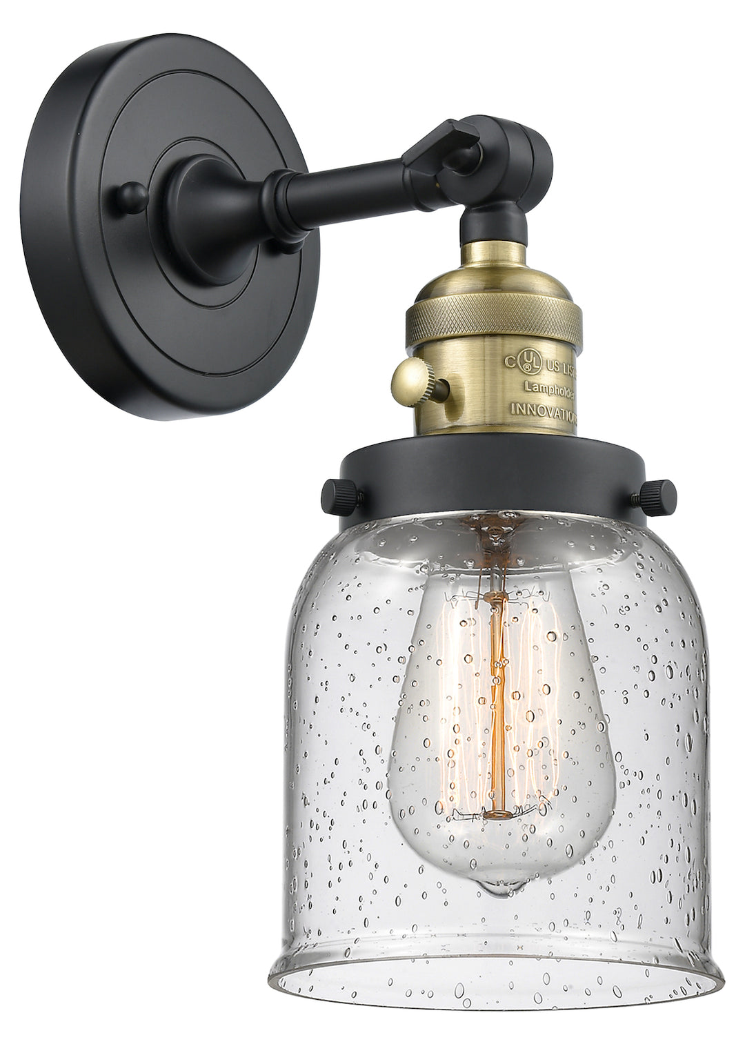 1 Light Vintage Dimmable Led Sconce With A inHigh-Low-Offin Switch. by Innovations Lighting