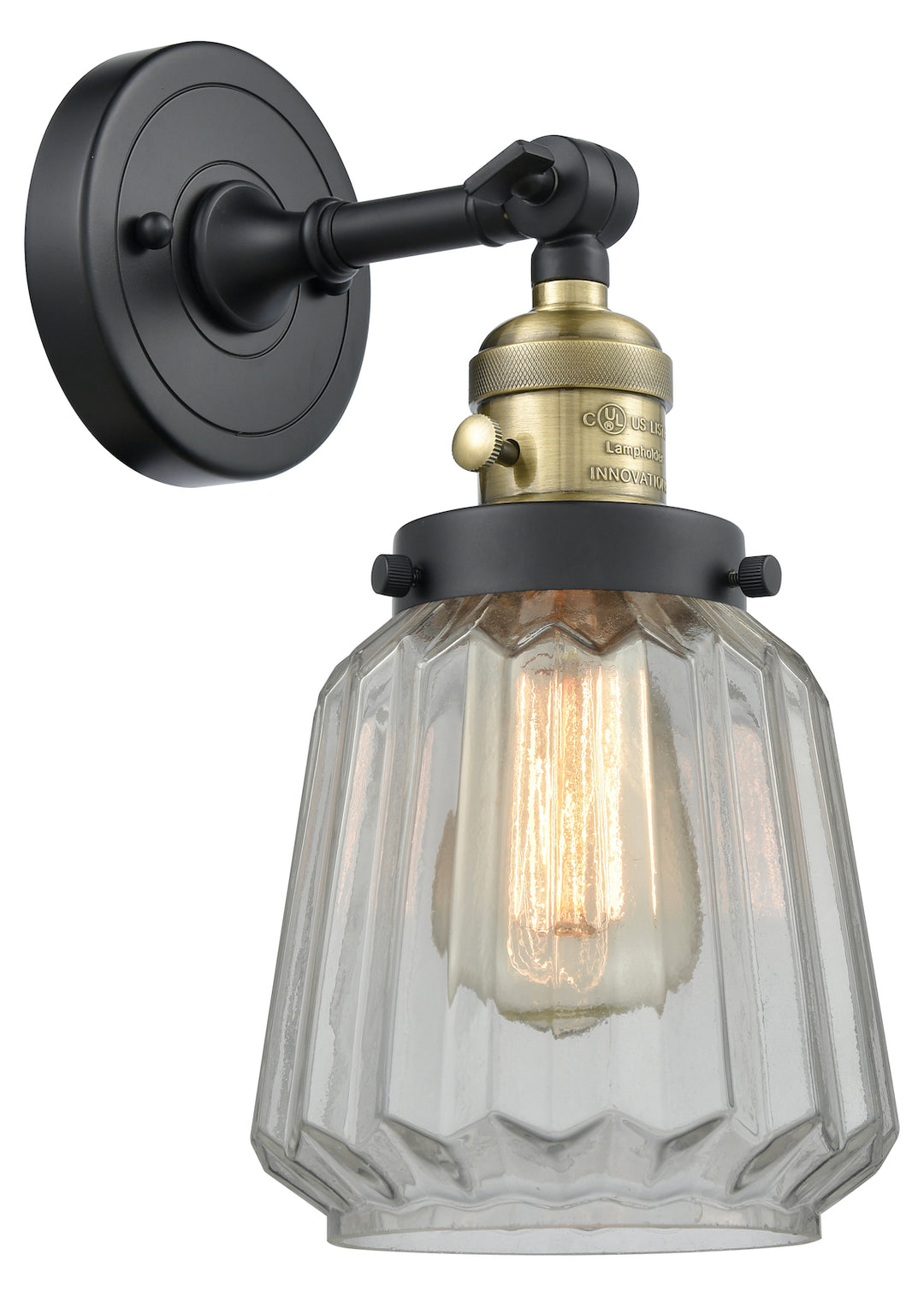 1 Light Sconce With A inHigh-Low-Offin Switch. by Innovations Lighting