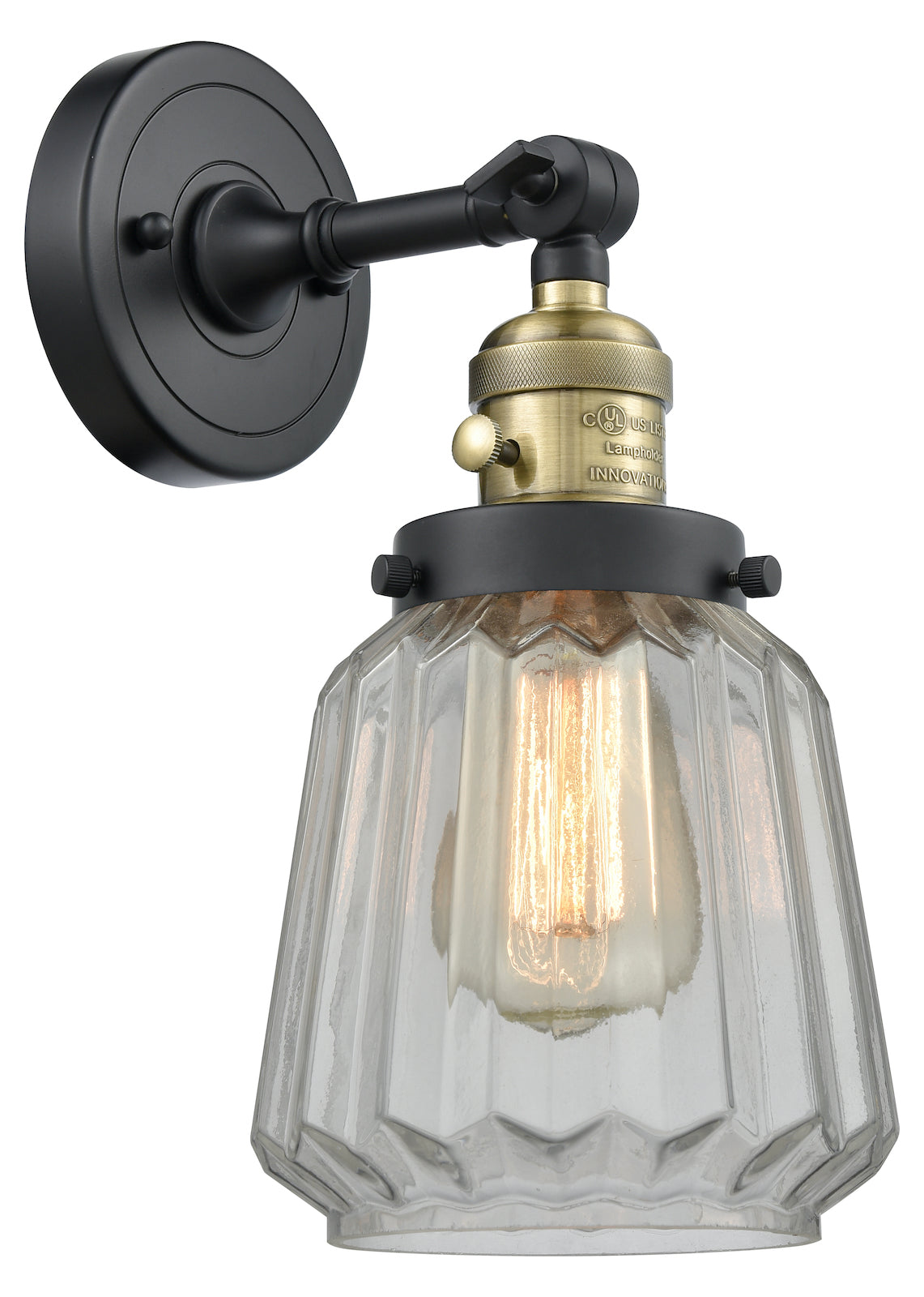 1 Light Sconce With A inHigh-Low-Offin Switch. by Innovations Lighting