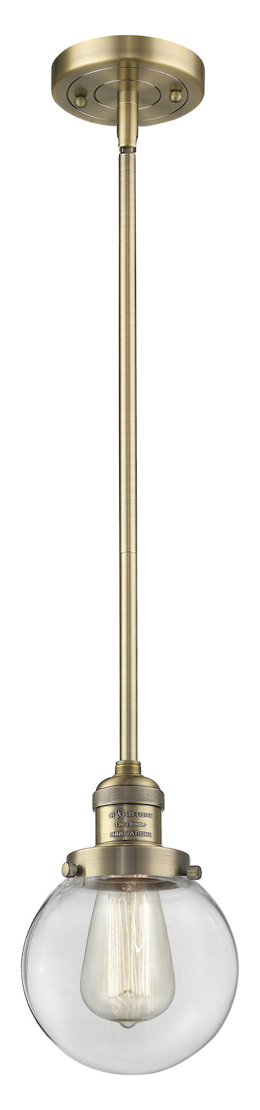 1 Light Vintage Dimmable Led Mini Pendant by Innovations Lighting