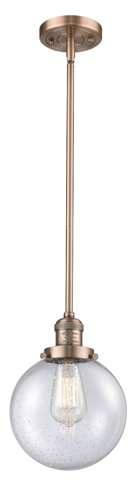 1 Light Vintage Dimmable Led Mini Pendant by Innovations Lighting