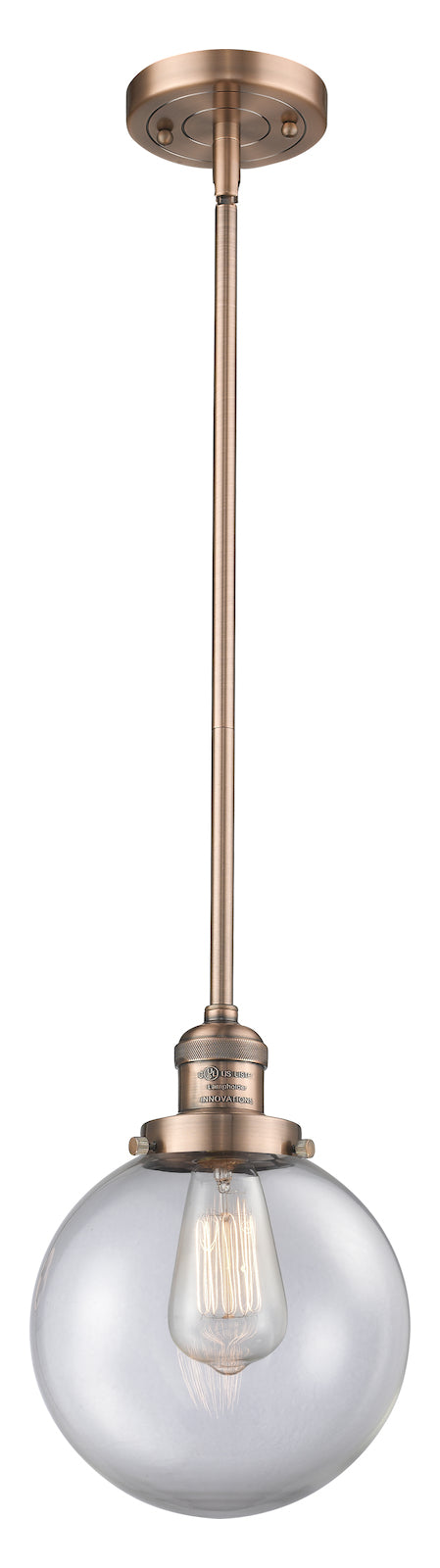 1 Light Vintage Dimmable Led Mini Pendant by Innovations Lighting