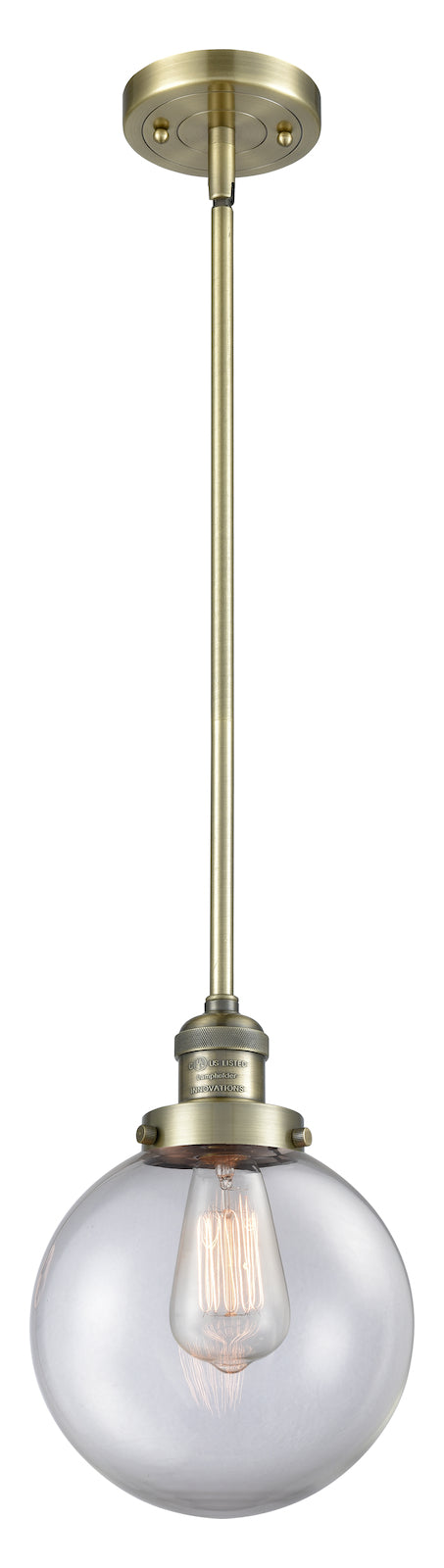 1 Light Vintage Dimmable Led Mini Pendant by Innovations Lighting