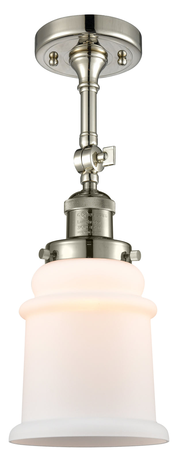 1 Light Vintage Dimmable Led Semi-Flush Mount by Innovations Lighting