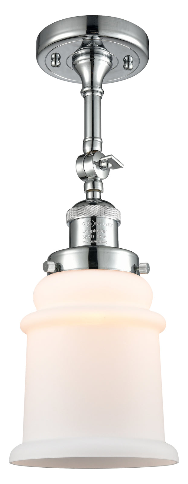 1 Light Vintage Dimmable Led Semi-Flush Mount by Innovations Lighting