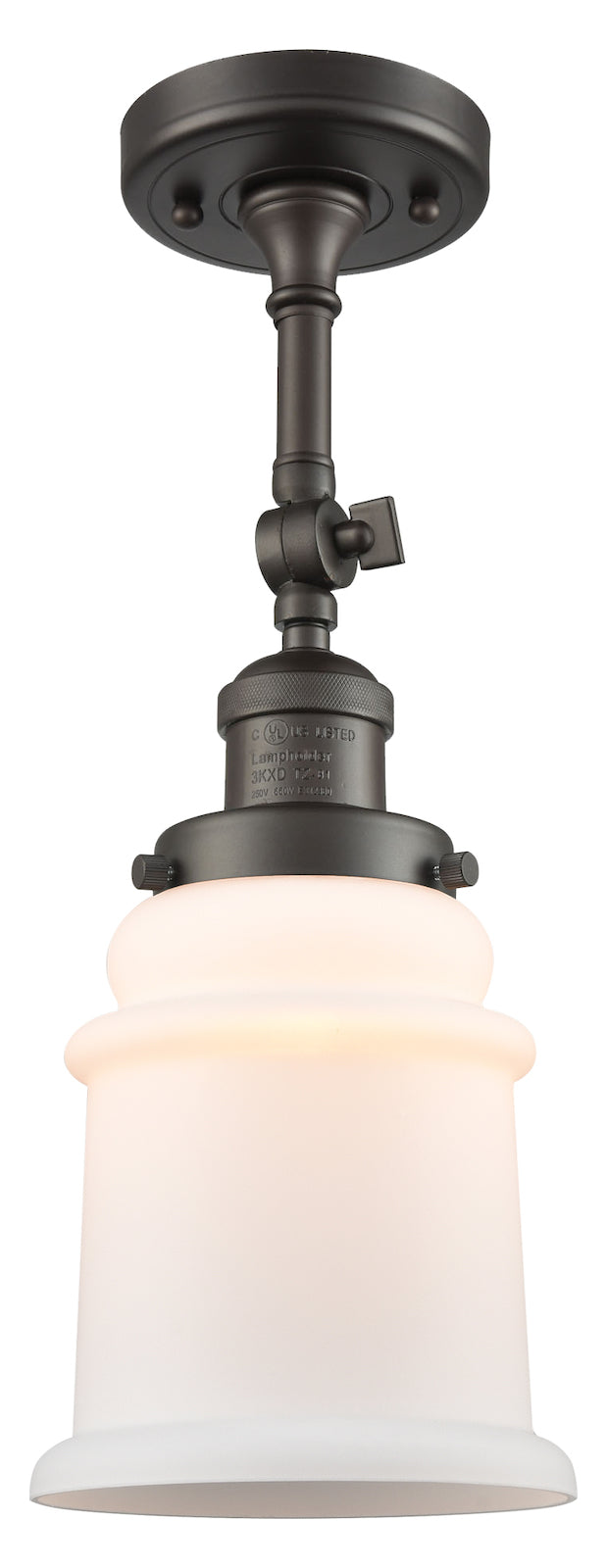 1 Light Vintage Dimmable Led Semi-Flush Mount by Innovations Lighting