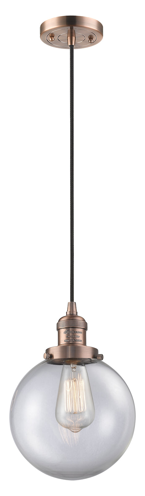 1 Light Vintage Dimmable Led Mini Pendant by Innovations Lighting