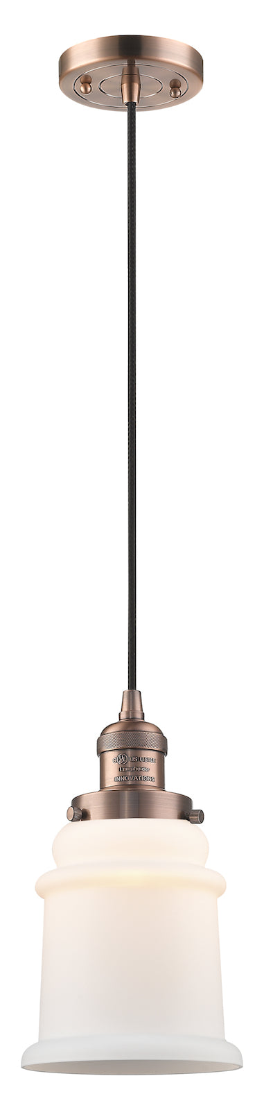1 Light Vintage Dimmable Led Mini Pendant by Innovations Lighting