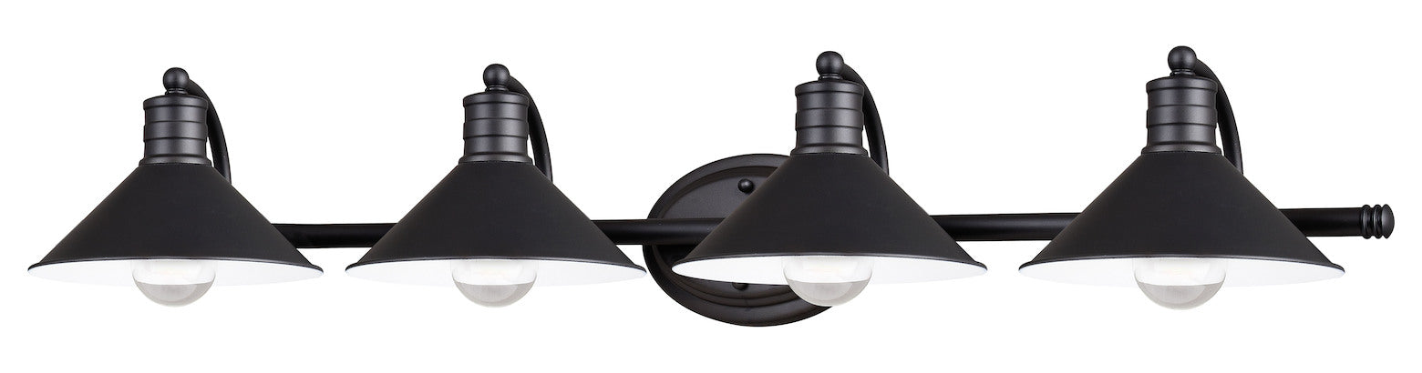 4L Vanity Oil Rubbed Bronze and Matte White by Vaxcel International