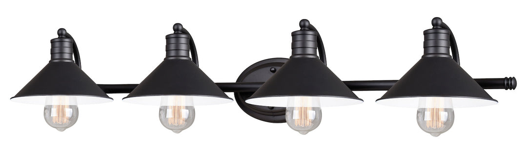 4L Vanity Oil Rubbed Bronze and Matte White