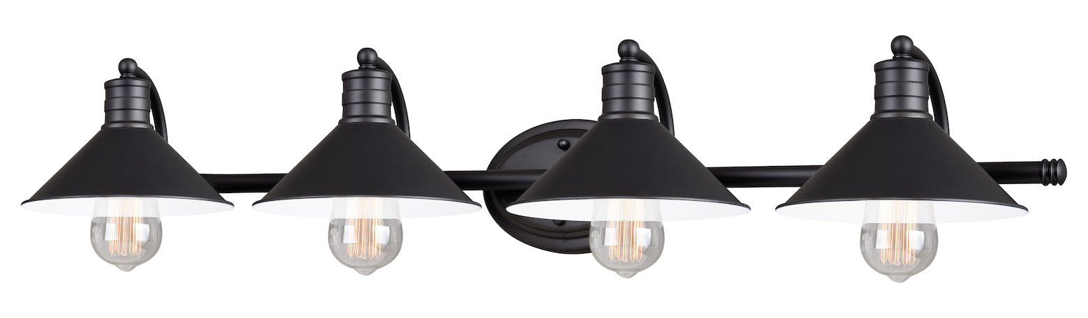4L Vanity Oil Rubbed Bronze and Matte White