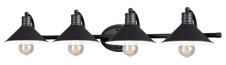 4L Vanity Oil Rubbed Bronze and Matte White