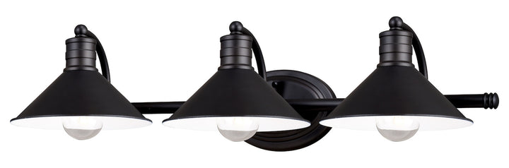 3L Vanity Oil Rubbed Bronze and Matte White by Vaxcel International