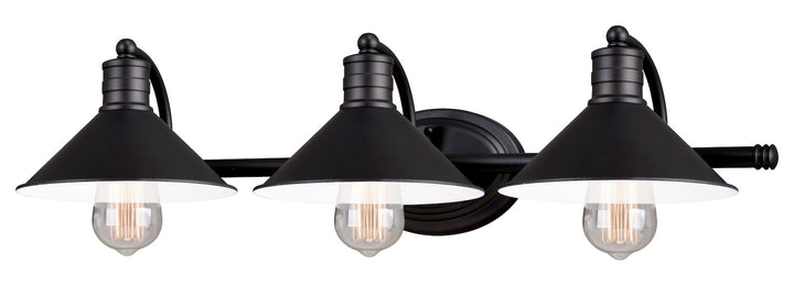 3L Vanity Oil Rubbed Bronze and Matte White