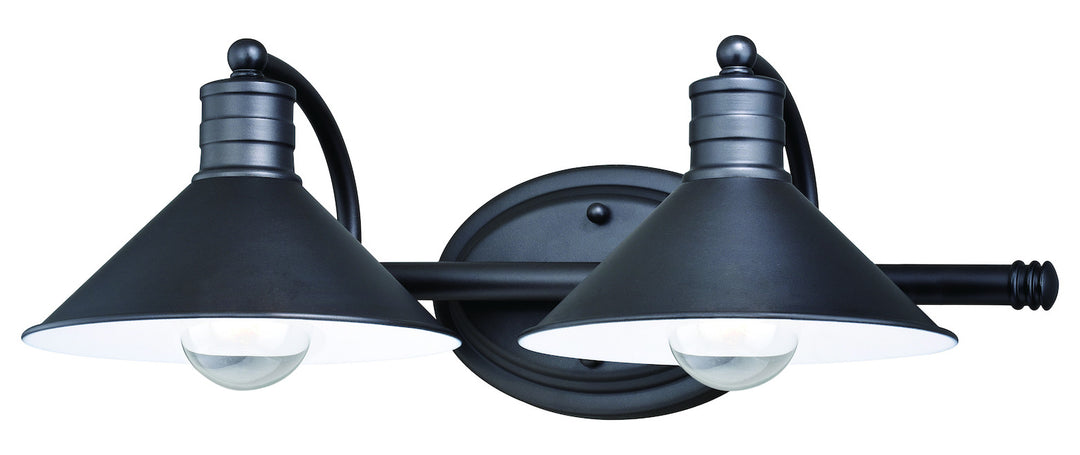 2L Vanity Oil Rubbed Bronze and Matte White by Vaxcel International