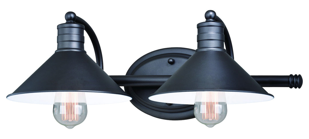 2L Vanity Oil Rubbed Bronze and Matte White