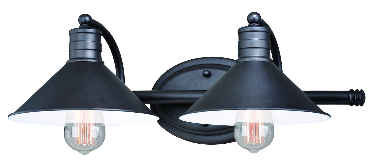 2L Vanity Oil Rubbed Bronze and Matte White