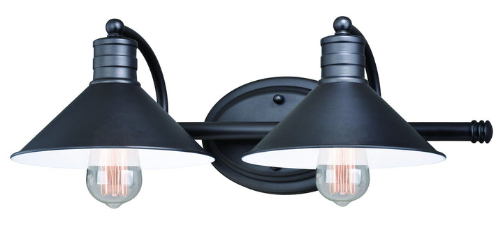 2L Vanity Oil Rubbed Bronze and Matte White