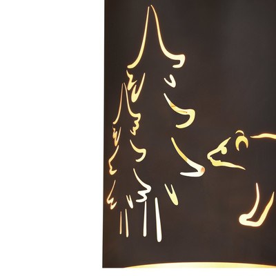 5-in Wall Light Noble Bronze and Brass Gold