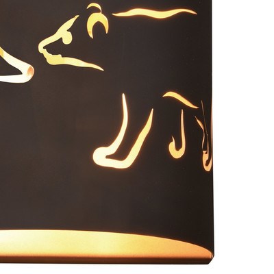 5-in Wall Light Noble Bronze and Brass Gold