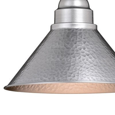 10-in Outdoor Pendant Light Brushed Pewter