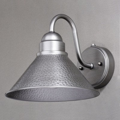 10-in Outdoor Wall Light Brushed Pewter