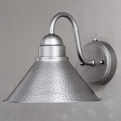 10-in Outdoor Wall Light Brushed Pewter