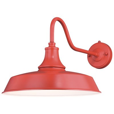 15-in Outdoor Wall Light Red and White by Vaxcel International