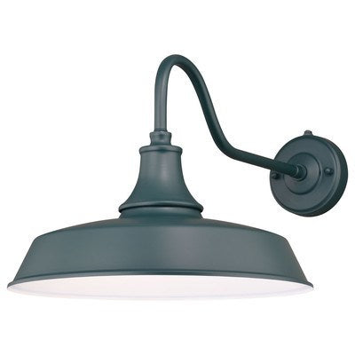 15-in Outdoor Wall Light Hunter Green and White by Vaxcel International
