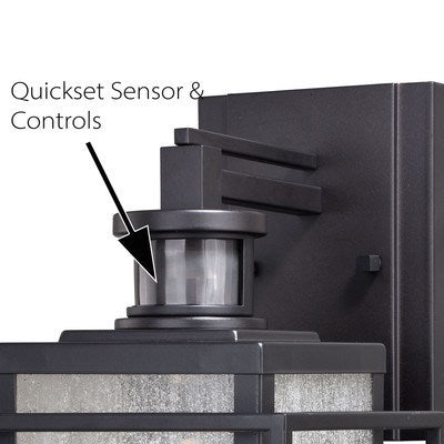 Hyde Motion Sensor Dusk to Dawn Outdoor Wall Light Espresso Bronze