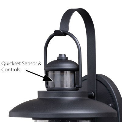 Motion Sensor Dusk to Dawn Outdoor Wall Light Oil Rubbed Bronze