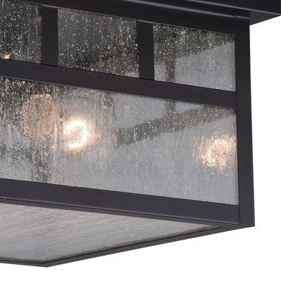 11.5-in Outdoor Flush Mount Ceiling Light Oil Burnished Bronze