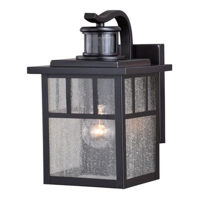 Motion Sensor Dusk to Dawn Outdoor Wall Light Oil Burnished Bronze by Vaxcel International